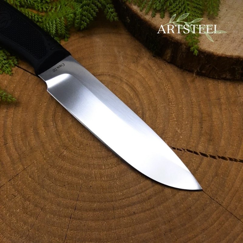 Нож Кубанец из стали D2, рукоять резина в интернет-магазине art-steel.ru, фото