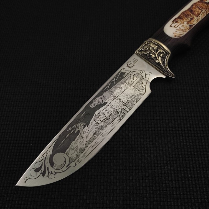 Нож Лорд из стали 95х18, рукоять венге, литьё мельхиор в интернет-магазине art-steel.ru, фото