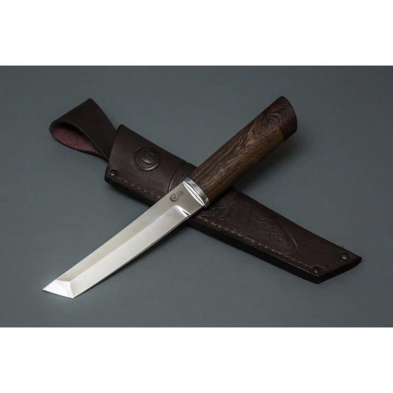 Нож Танто 2 из стали Х12МФ, рукоять венге, литье мельхиор в интернет-магазине art-steel.ru, фото
