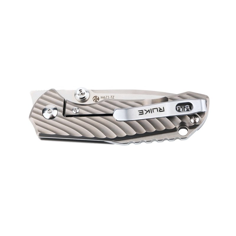 Складной нож Ruike, сталь Sandvik 154CM, рукоять титановый сплав в интернет-магазине art-steel.ru, фото