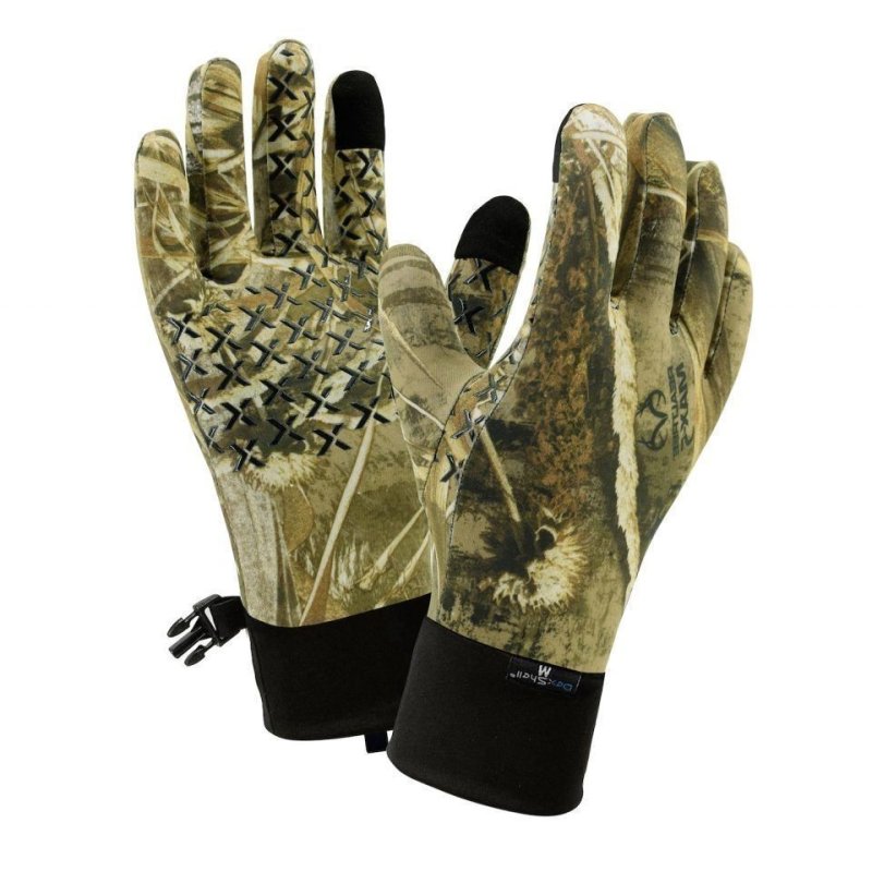 Водонепроницаемые перчатки DexShell StretchFit Gloves, камуфляж S в интернет-магазине art-steel.ru, фото