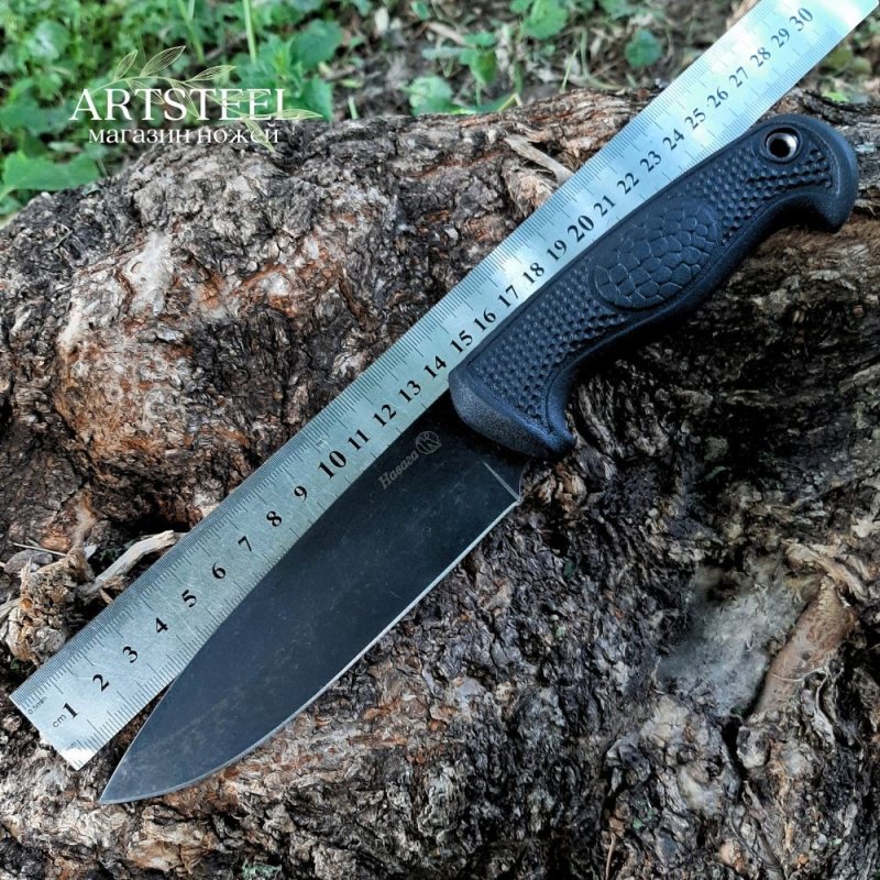 Туристический нож Навага, сталь AUS8, рукоять эластрон в интернет-магазине art-steel.ru, фото