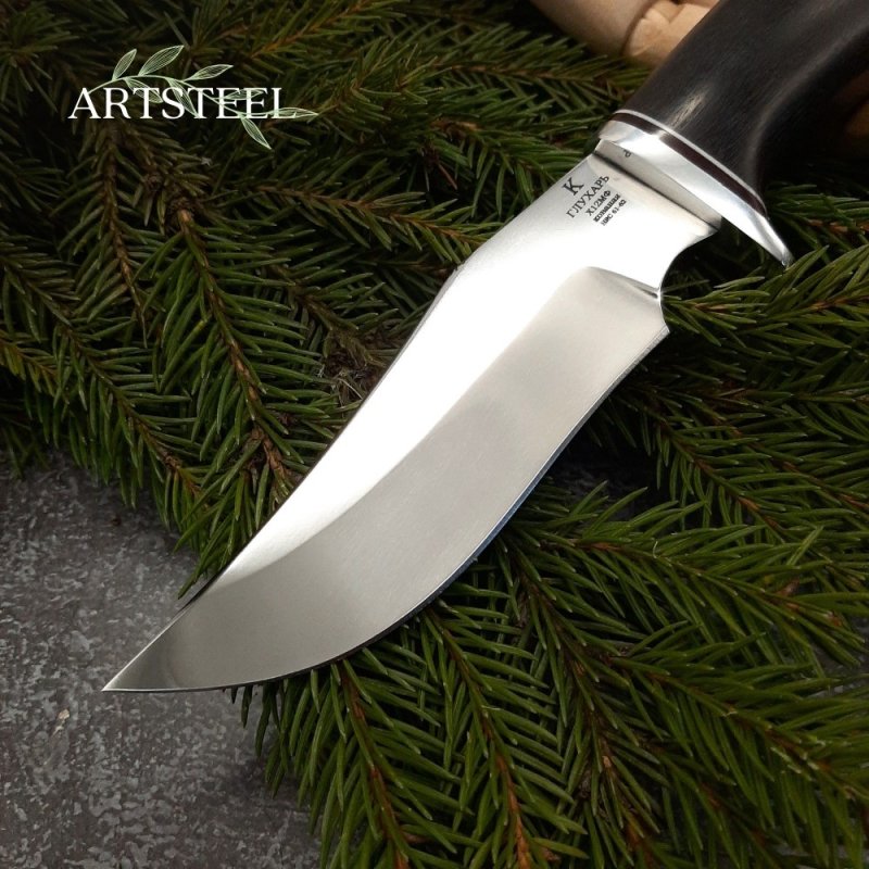 Нож Глухарь из стали Х12МФ, рукоять Венге в интернет-магазине art-steel.ru, фото