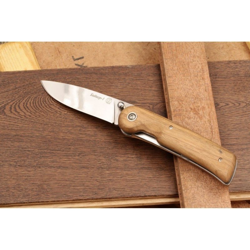 Складной нож Байкер-1, сталь AUS8, рукоять дерево в интернет-магазине art-steel.ru, фото