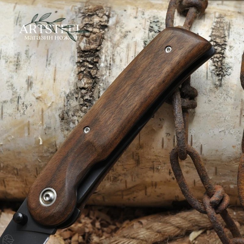 Нож НСК Байкер-1 ШХ15 дерево в интернет-магазине art-steel.ru, фото