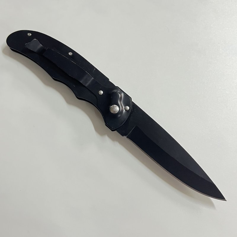 Автоматический складной нож МиГ (кнопочный), сталь 420, рукоять алюминий в интернет-магазине art-steel.ru, фото