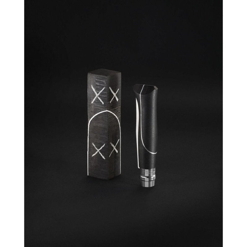 Нож Opinel №8 Ellipse, рукоять африканское дерево с алюминиевой вставкой, футляр в интернет-магазине art-steel.ru, фото