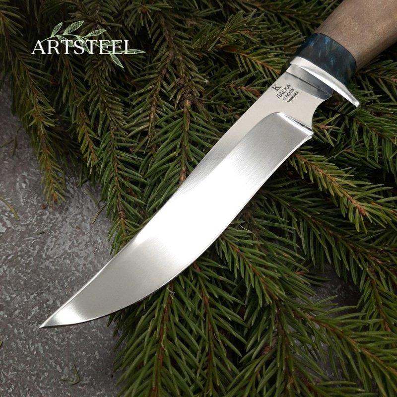Нож Ласка из стали 95Х18, рукоять Орех в интернет-магазине art-steel.ru, фото