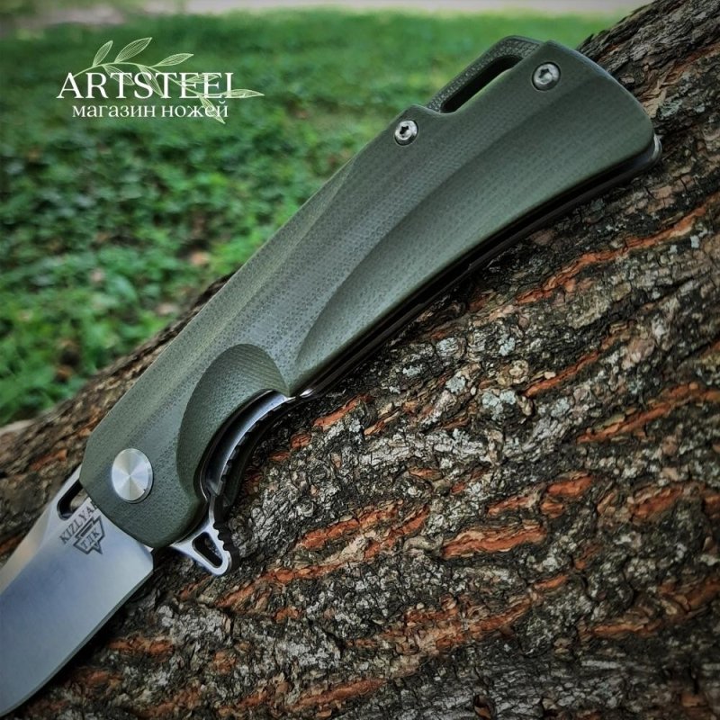 Складной нож Нус, сталь D2, рукоять G10 в интернет-магазине art-steel.ru, фото