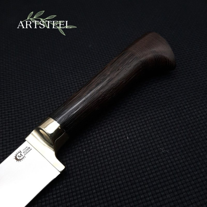 Нож Узбекский из стали Х12МФ, рукоять венге, литье мельхиор в интернет-магазине art-steel.ru, фото
