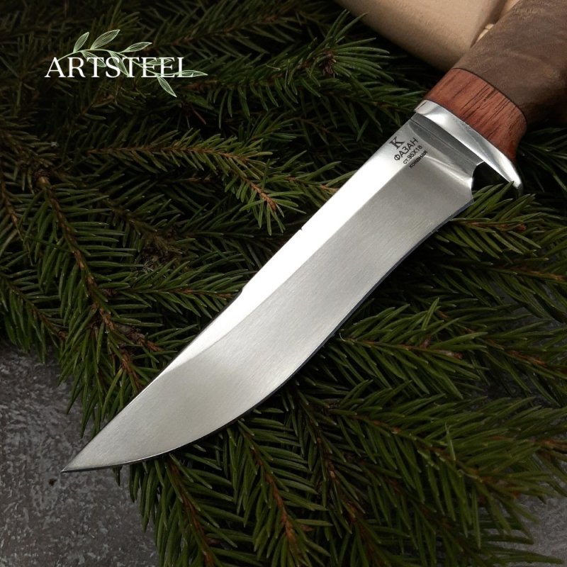 Нож Фазан из стали 95Х18, рукоять Орех в интернет-магазине art-steel.ru, фото