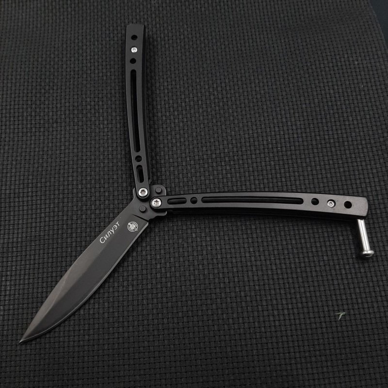 Нож бабочка Силуэт, сталь 420, рукоять 420 в интернет-магазине art-steel.ru, фото