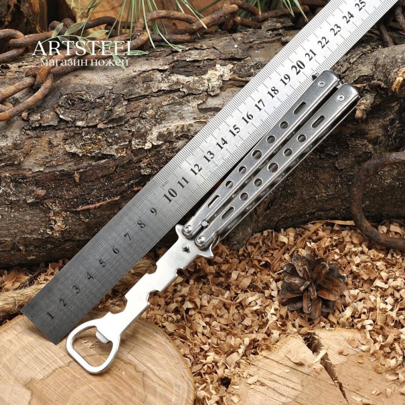 Нож бабочка тренировочный Discoverer в интернет-магазине art-steel.ru, фото