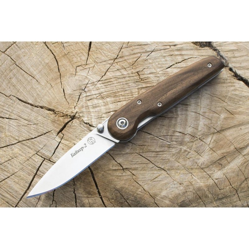 Складной нож Байкер-2, сталь AUS8, рукоять дерево в интернет-магазине art-steel.ru, фото