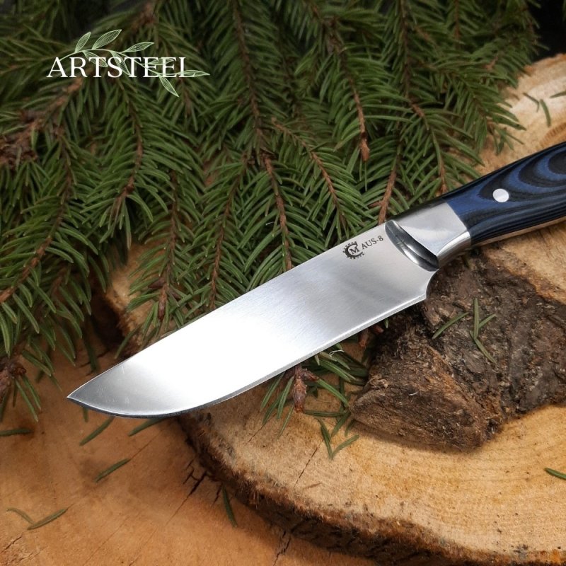 Нож Овощной-2 из стали AUS-8, рукоять G10 в интернет-магазине art-steel.ru, фото