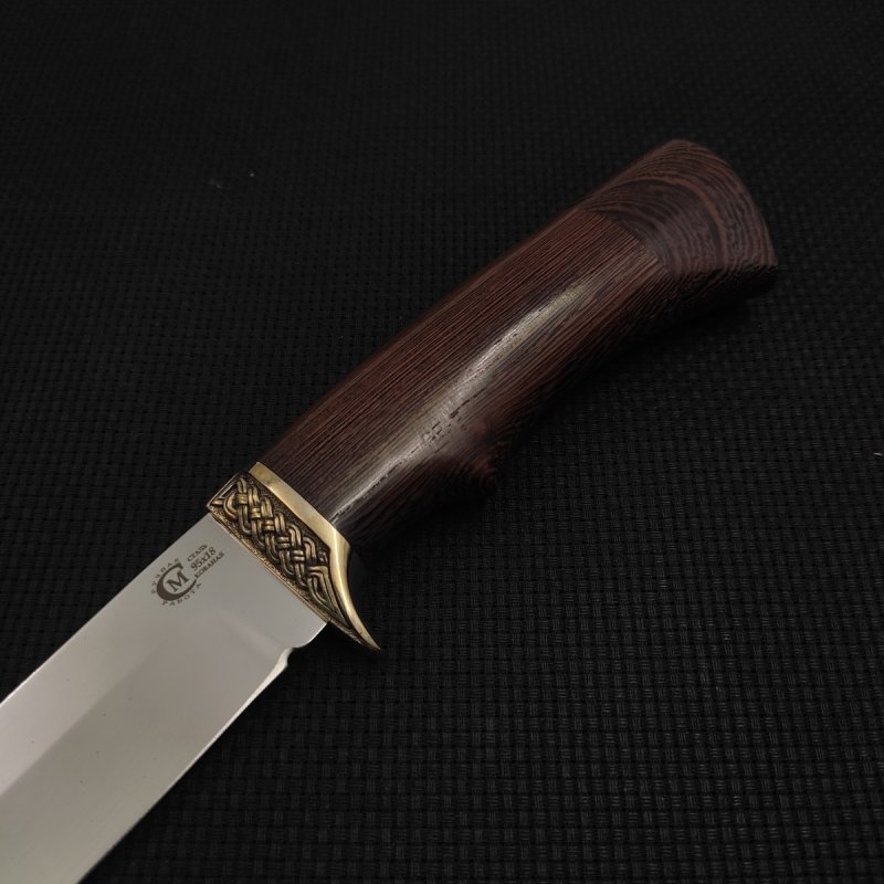 Нож Лидер из стали 95х18, рукоять венге, литьё мельхиор в интернет-магазине art-steel.ru, фото