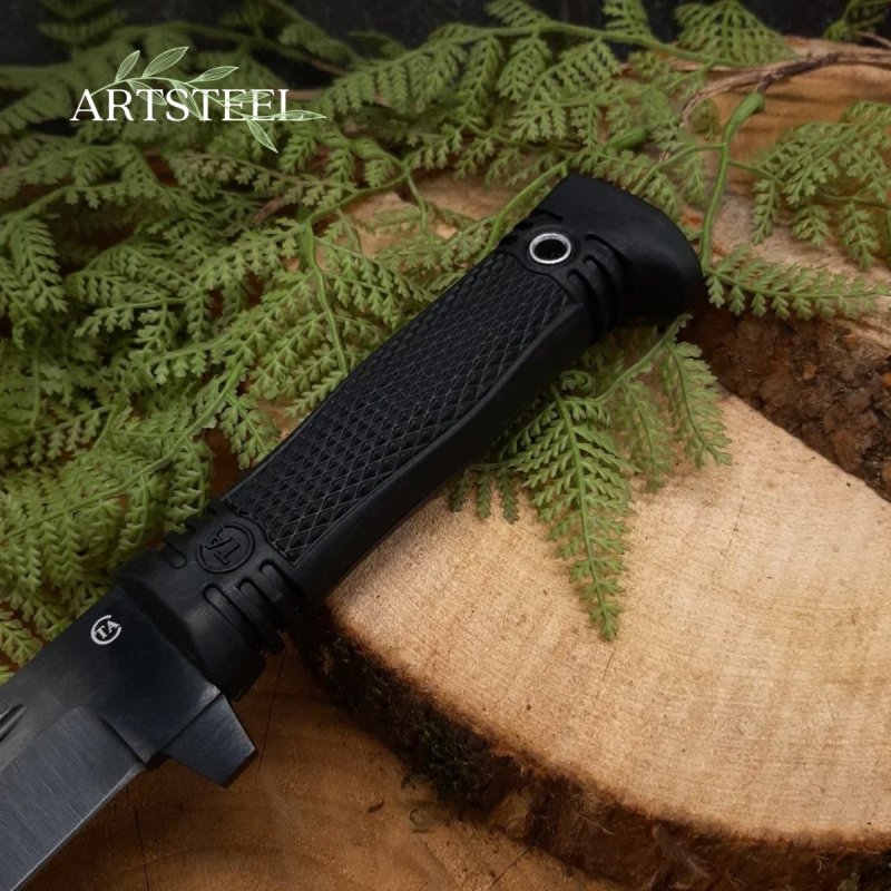 Нож Сержант из стали 65Г, рукоять резина в интернет-магазине art-steel.ru, фото