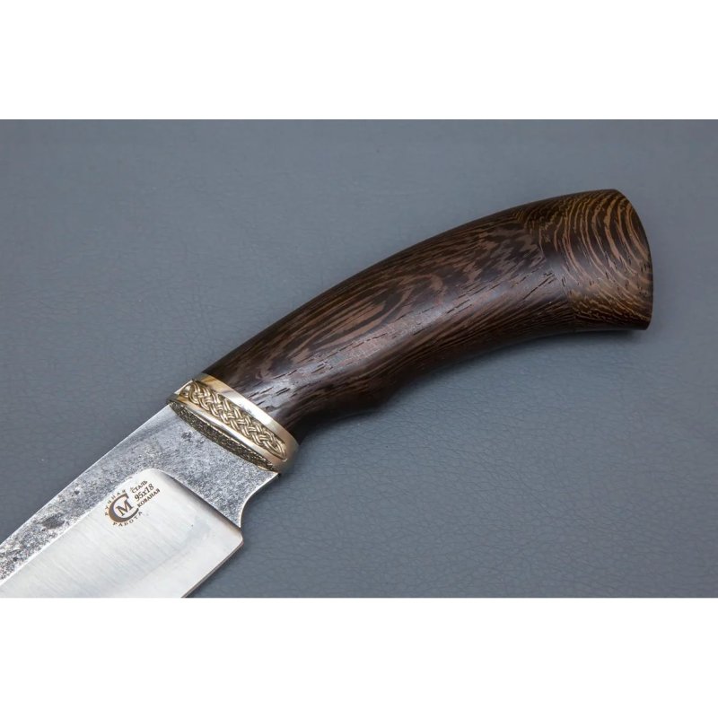 Нож Разделочный из стали 95х18, рукоять венге, литьё мельхиор в интернет-магазине art-steel.ru, фото