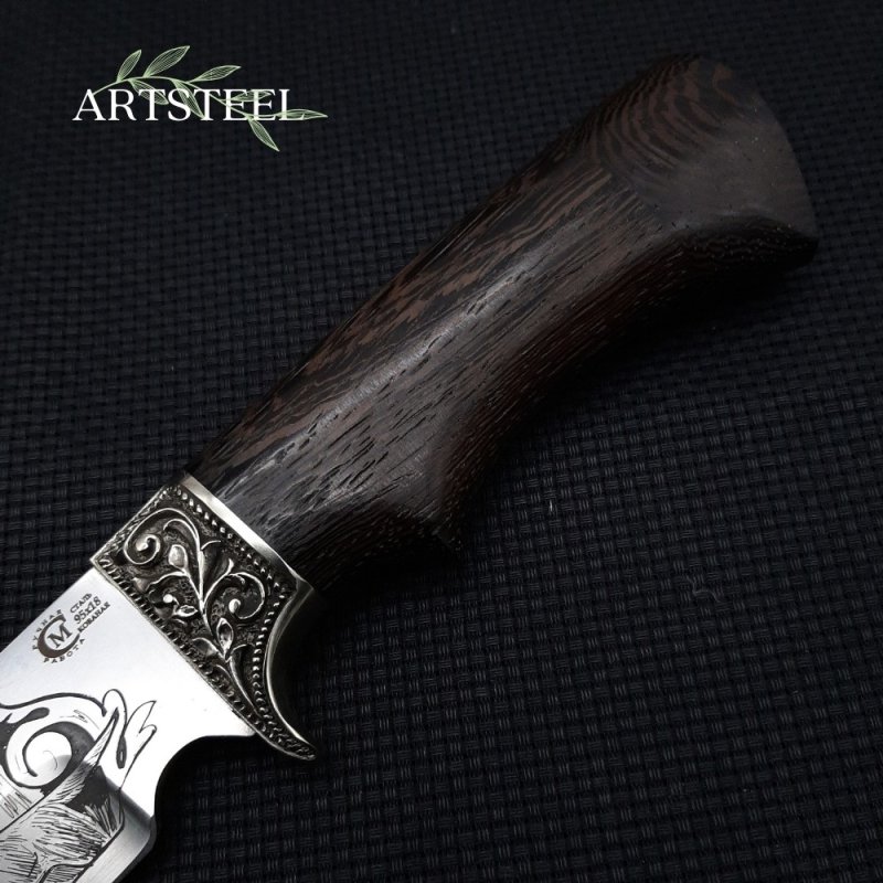 Нож Лорд из стали 95Х18, рукоять венге, литье мельхиор в интернет-магазине art-steel.ru, фото