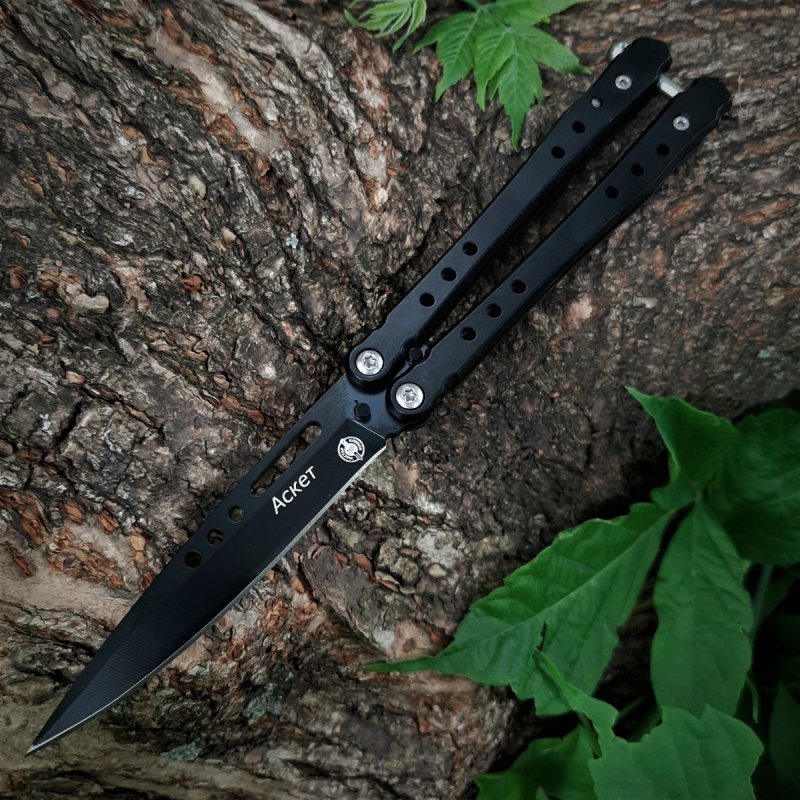 Нож бабочка Аскет, сталь 420, рукоять 420 в интернет-магазине art-steel.ru, фото